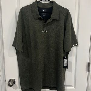 Oakley XXL Regular fit olive green golf shirt